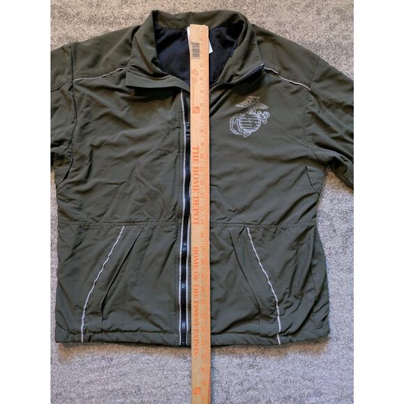 New Balance USMC MARINES OFFICIAL PT Running Suit Jacket OD Green USA - SMALL - Picture 13 of 16